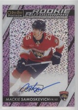 2023 O-Pee-Chee Platinum Rookie Violet Pixels 45/99 Mackie Samoskevich Auto 0l7x