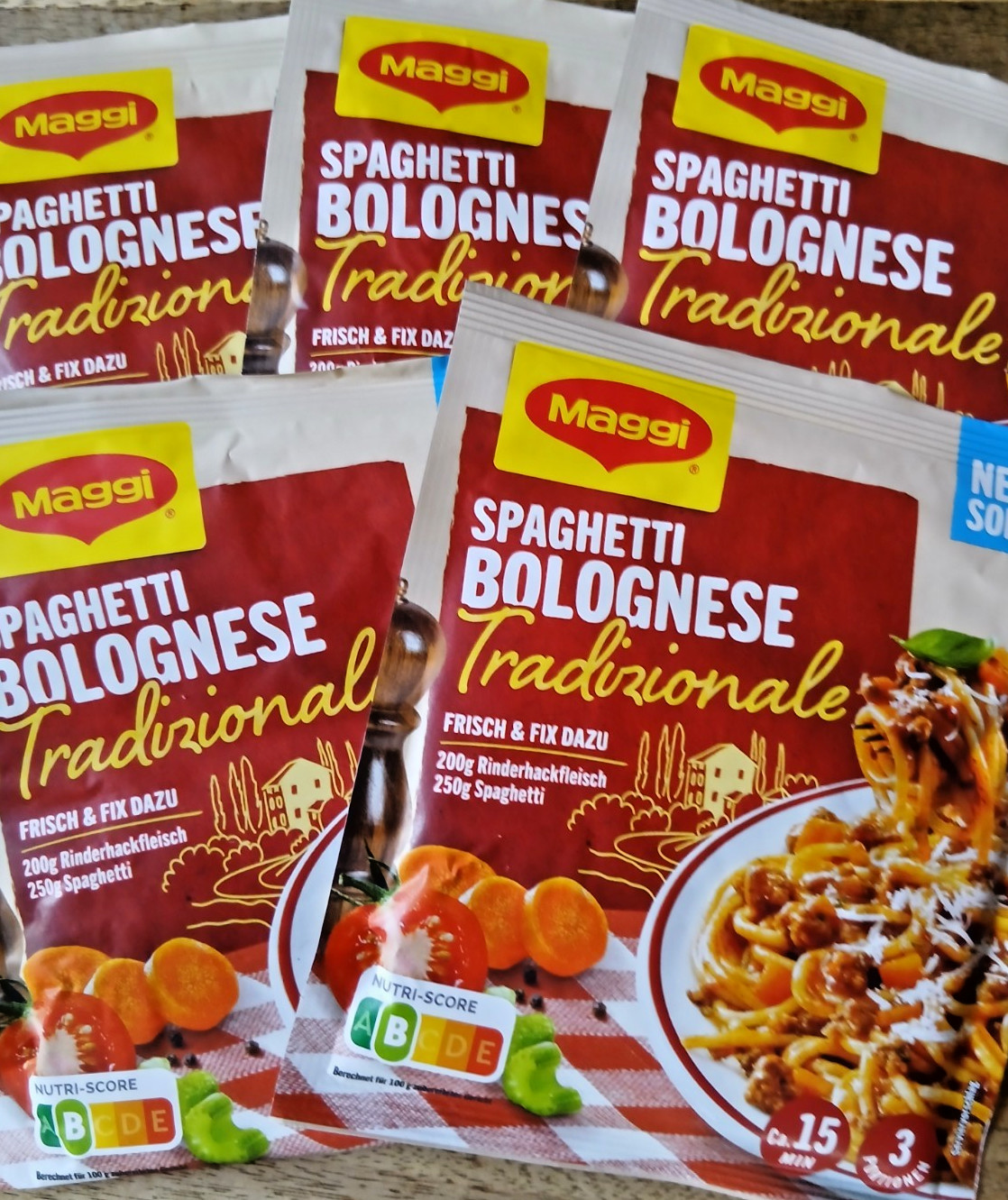 Maggi Spaghetti Bolognese Tradizionale 5 x 40g Plato Preparado