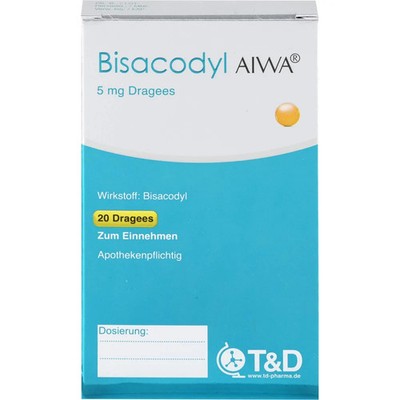 BISACODYL AIWA 5 mg Dragees 20 St PZN 14160345