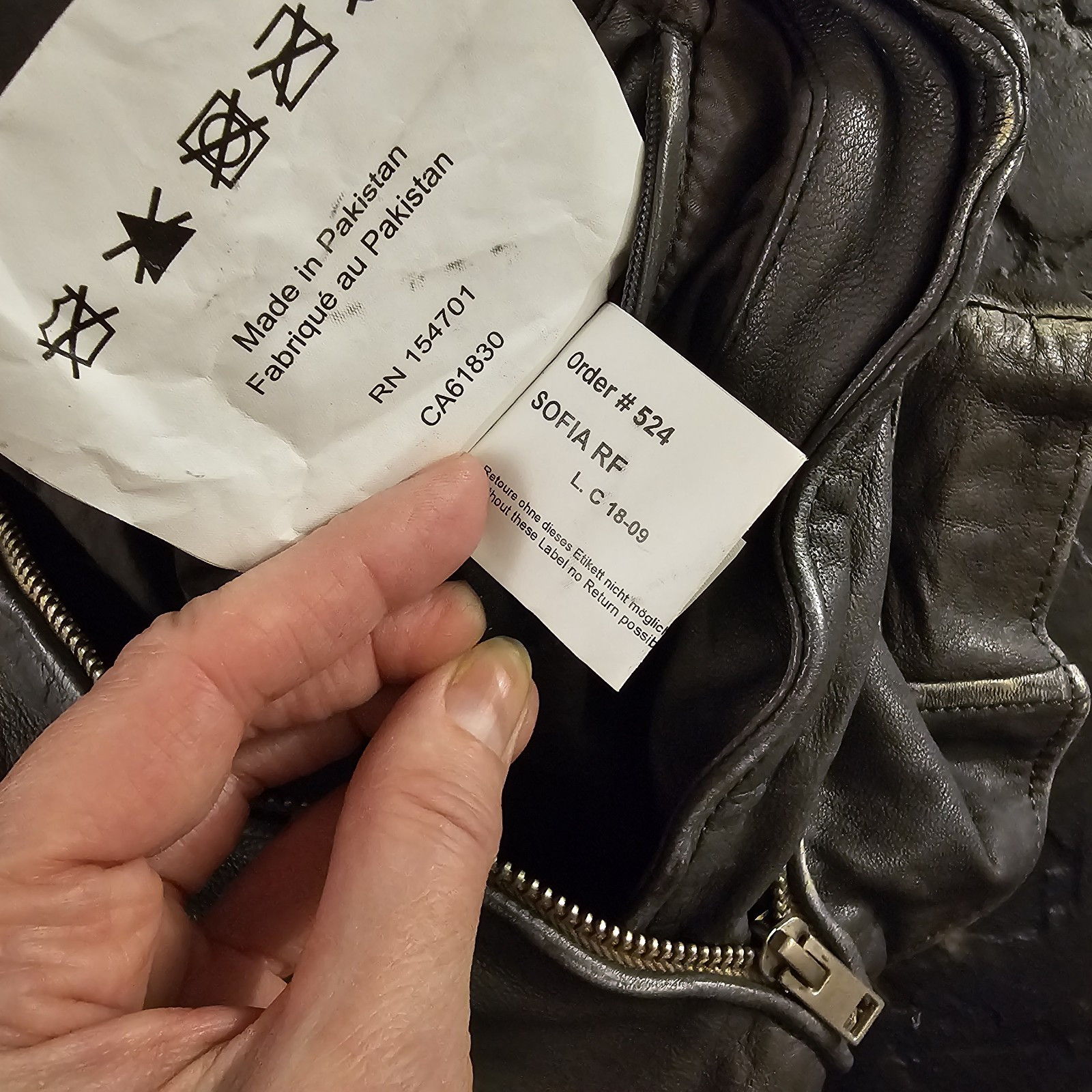 Mauritius Sofia Soft Lamb Leather Jacket Womens S… - image 11