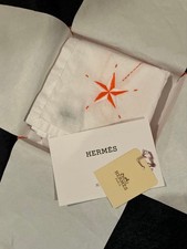 Hermes Constellation Cotton Handkerchief Used