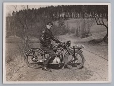 BMW R2 R4? Motorcycle License Plate IA Berlin - Old Photo 1930s