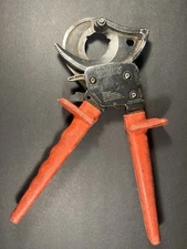 Klein Tools 63060 Ratcheting Cable Wire Cutters Red Sheath Handles  Fast Ship!!!