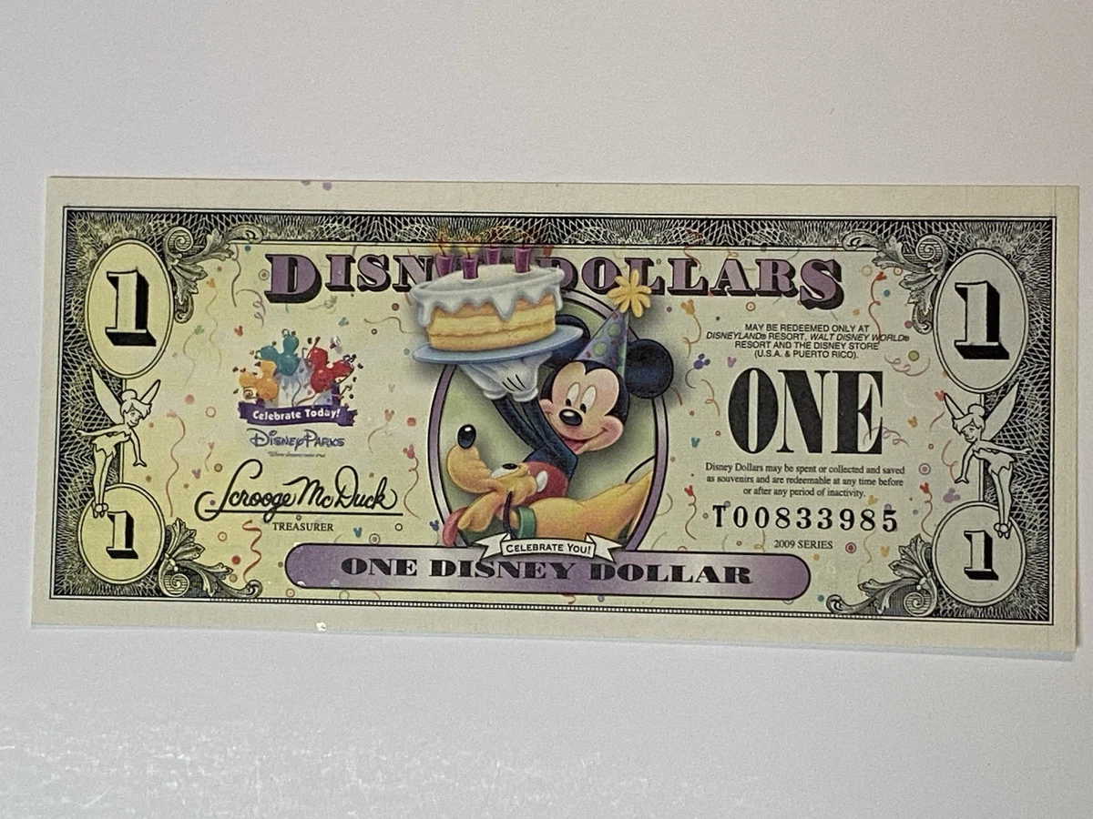 Mickey Mouse Disney Dollars (1968-Now) for sale | eBay