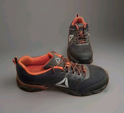 Reebok Athletic  Work Beamer Composite Toe Men's 10.5 W Orange Black Clean Soles