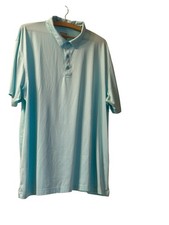 Callaway opti dri Logo sleeve polo Shirt men's Sz-XXL Mint White Stripe