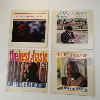  Verve Vinyl Jazz Count Basie Orchestra 4 LP Lot Best of Basie Big Band Vintage