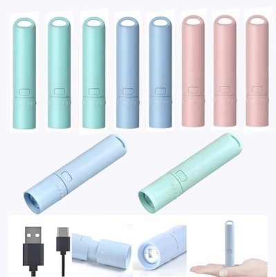 10-Pack Mini LED USB-C Rechargeable Flashlights, Ultralight Zoomable for Home...