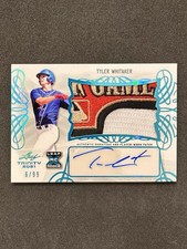 2021 Leaf Trinity - Patch Autographs Tyler Whitaker #PA-TW1 Platinum /99