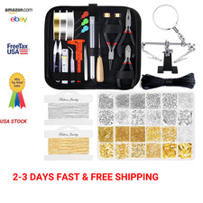 Jewelry Making Supplies Kit with Tools and Findings for Adults, Earring Hooks