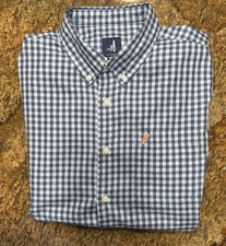 Johnnie-O Shirt Men's Large Button Down Plaid Check Dress Shirt Casual Shirt