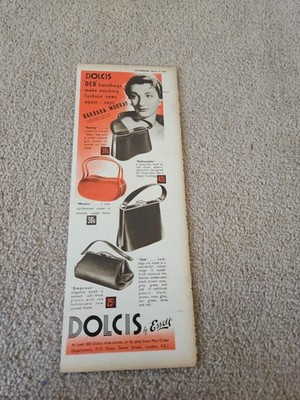 TBOOKL19 MAGAZINE ADVERT 11X4'' DOLCIS BY ESSELL - BARBARA MURRAY 