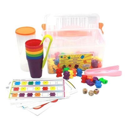 Zählende Bären Spiel Spielzeug mit Pinzette X2 X3 6,