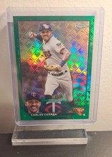 2023 Topps Chrome Logofractor Edition - Carlos Correa #140 Green Refractor /99