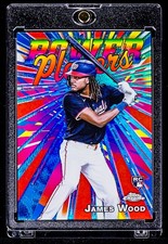 James Wood RARE REFRACTOR COLORBLAST PRIZM INVESTMENT ROOKIE CARD Nationals SSP