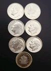 [Lot Of 7] 1955 S Roosevelt Silver Dime  90% Silver 10c