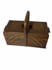 Nähkasten Nähkorb Holz alt antik Vintage Art Deco