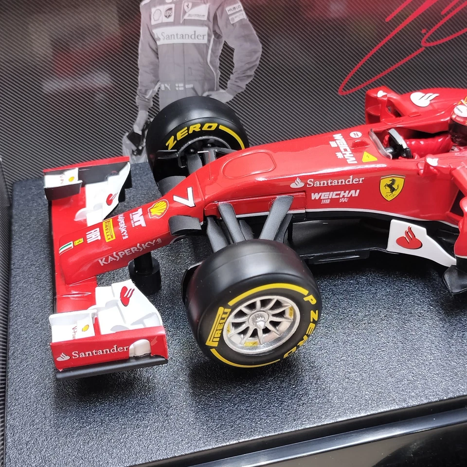 Hot Wheels Racing 1/18 Ferrari F14-T 2014 Kimi Raikkonen #7 BLY68 - Image 2 of 4