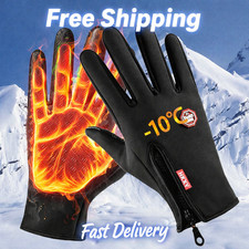 Thermal Windproof Waterproof Winter Gloves Touch Screen Warm Mittens Men Women