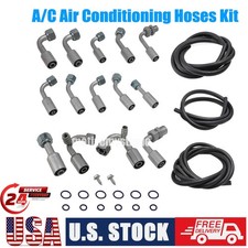 Universal For Ac Air Conditioning Ext Length Hoses Fittings O-rings Systems