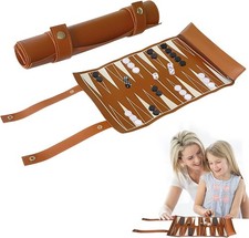 Backgammon Reiseset zum Aufrollen – Backgammon Reise Klassisch inkl. Zubehör