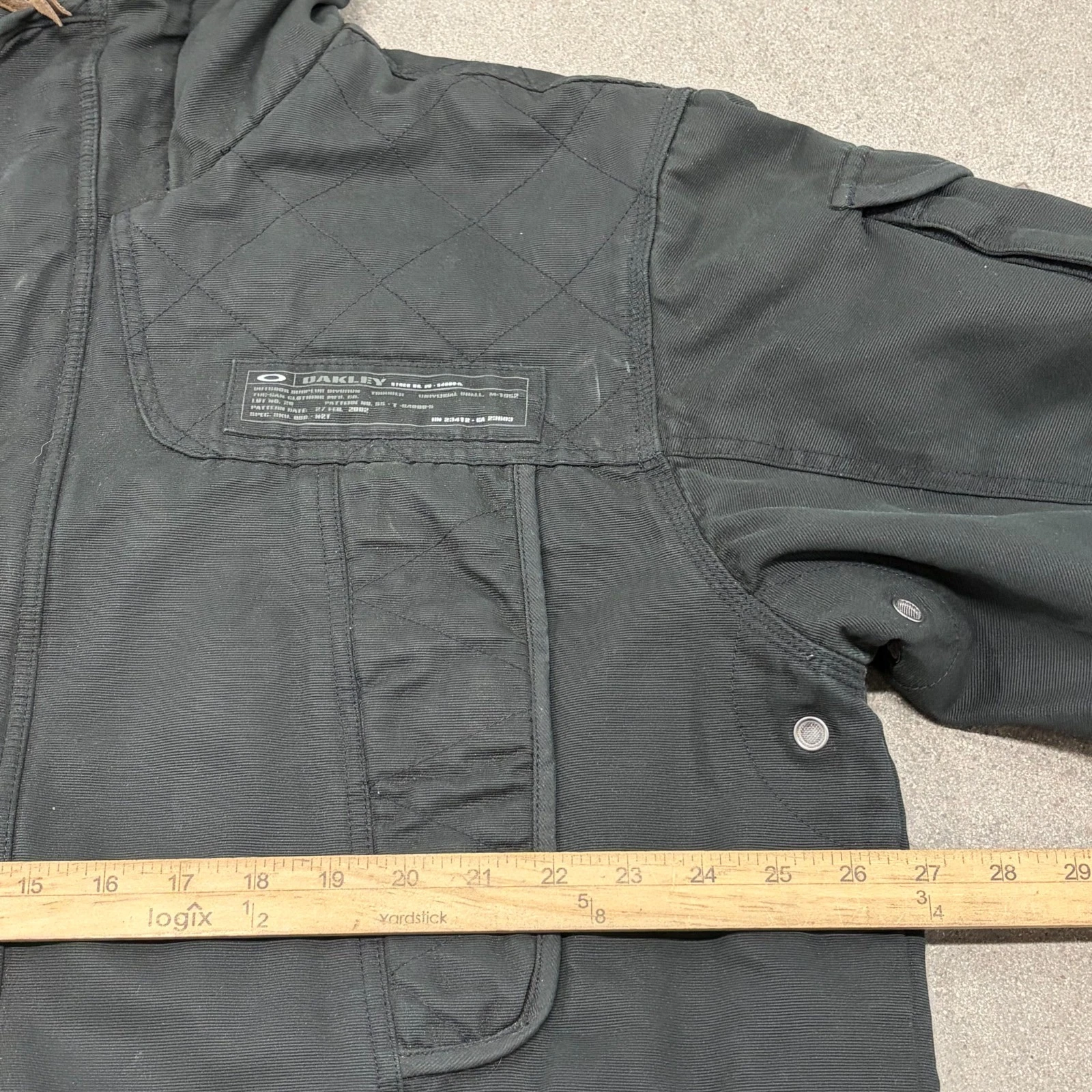 Oakley Tactical Field Gear Parka Jacket Mens XL Black Cotton Full Zip Hooded image 5