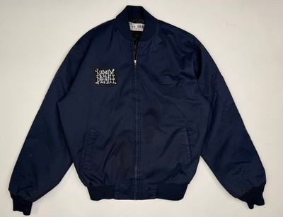 Vintage Napalm Death Grindcore Metal Band Patch Mechanic Work Jacket Blue | M