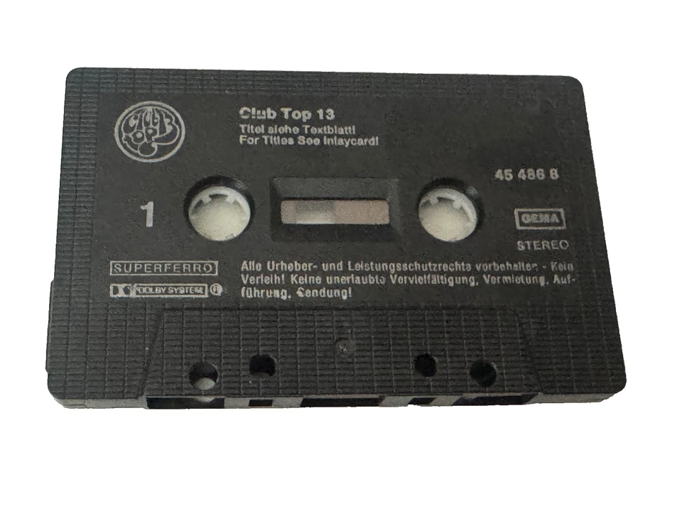 Club Top 13 - MC - 16 top Hits Datum ? - Musik Kassette 45 486 8 ohne Trackliste - Bild 4 von 4
