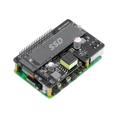 PoE+ M.2 NVMe Expansion Board For Raspberry Pi 5 Fits 2230/2242/2260/2280