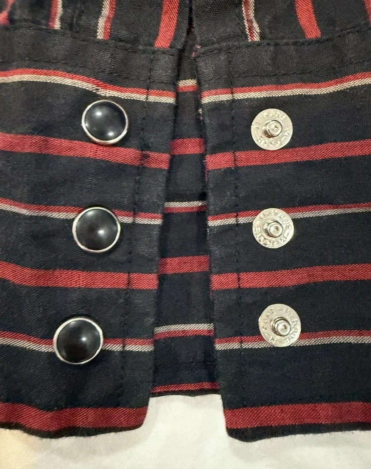 Camisa Vaquera Rustler Western Vintage Colas X Largas 16 32/33 Negra Perla Broches de presión LS Foto 4 de 4