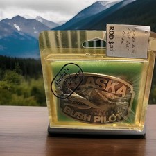 Vintage Siskiyou Buckle Co Alaska Bush Pilot Belt Buckle 3D Float Plane NEW