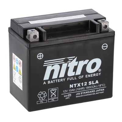 Nitro Batterie 12V 10AH (für: Gilera Runner 200 VXR M24 - 4 Takt 01-04 )