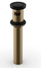 Phylrich - 3-545/040 - Push To Close Drain with Overflow Matte Black