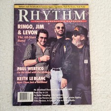 Vintage RHYRHM Magazine Dec 1989 Ringo Starr Jim Keltner Levon Helm Drummers