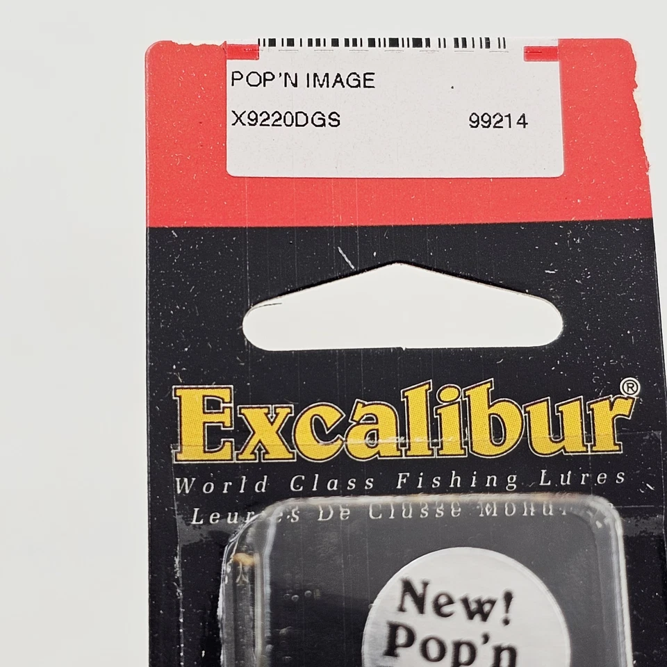 De colección Nuevo 1997 Excalibur Pop'n Image X9220DGS Gizzard Shad Bill Dance Topwater Foto 4 de 4