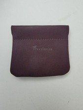 Travelambo Leather Squeeze Brown Coin Purse Pouch Change Holder Access Classic