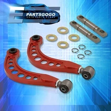For 06-15 Honda Civic 1.8L 2.0L JDM Rear Upper Adjustable Camber Arm Kit Set Red