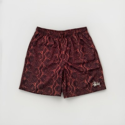 パンツ stussy mesh short Stussy Mesh Short Basic Snake Size M Red | eBay