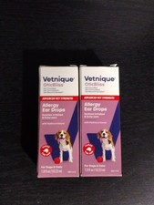 X2 Vetnique Oticbliss Advanced Strength Allergy Ear Drops exp 08/2027