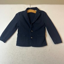 Boden blazer boys 6-7 yr Navy Blue Cotton Jacket 2 button preppy dress up