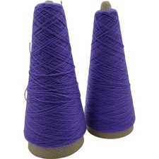 H.B. Orlon Vintage 2/23.5 Orchid Purple Knitting Cone Yarn 2/23.5  Lot of 2