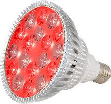 LED Light Bulb for Red Light Therapy, 660Nm Deep Red and 850Nm near Infrared Com
