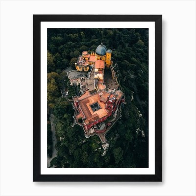 Sintra Palace Kunstdruck gerahmt Wandbild Poster Leinwanddruck Bild