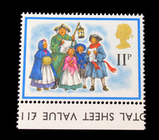 Great Britain Stamp Scott 849 18th Century Carolers 11p 1978 Mint MNH