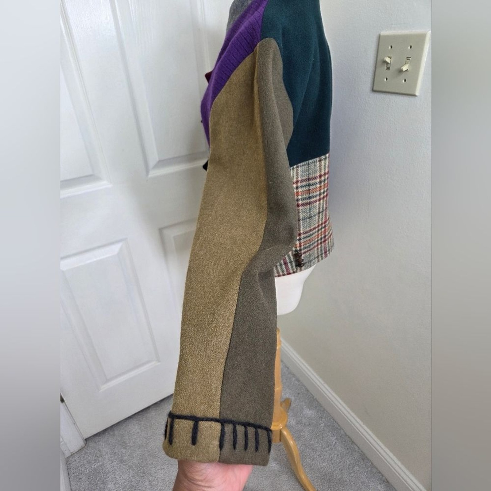 BaabaaZuzu Multicolor Patchwork Upcycled Vintage … - image 2