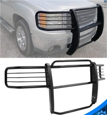 For 07-13 Chevy Silverado GMC Sierra 1500 Front Bumper Grille Brush Guard Black