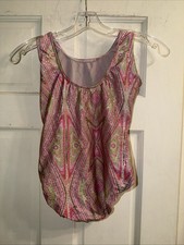 Kids Eurotard Sparkly Gymnastics/Dance Leotard Pink Size L