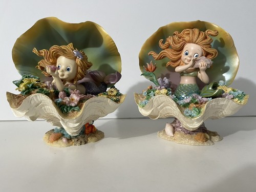 Hamilton Collection Rainbow Reef Bounty Of Love & Blossoms Of Happiness Mermaids