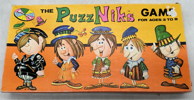 The PuzzNiks Board Game Warren Built Rite Games / Paper Products 1970's