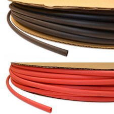Schrumpfschlauch 2:1 3:1 ohne Kleber 0,8-12,7mm rot schwarz verschiedene Gr&ouml;&szlig;en